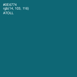 #0E6774 - Atoll Color Image