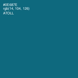 #0E687E - Atoll Color Image