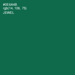 #0E6A4B - Jewel Color Image