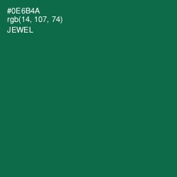 #0E6B4A - Jewel Color Image