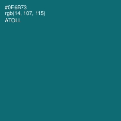 #0E6B73 - Atoll Color Image