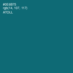 #0E6B75 - Atoll Color Image