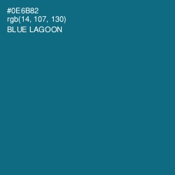 #0E6B82 - Blue Lagoon Color Image