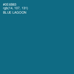 #0E6B83 - Blue Lagoon Color Image