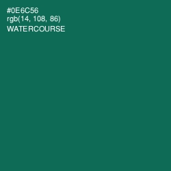 #0E6C56 - Watercourse Color Image