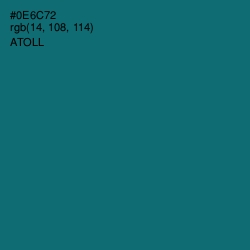 #0E6C72 - Atoll Color Image