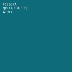 #0E6C7A - Atoll Color Image