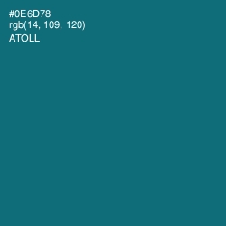 #0E6D78 - Atoll Color Image