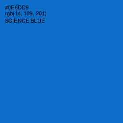 #0E6DC9 - Science Blue Color Image