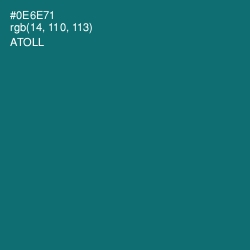 #0E6E71 - Atoll Color Image