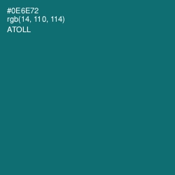 #0E6E72 - Atoll Color Image