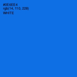 #0E6EE4 - Blue Ribbon Color Image