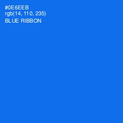 #0E6EEB - Blue Ribbon Color Image