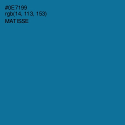 #0E7199 - Matisse Color Image