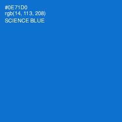 #0E71D0 - Science Blue Color Image