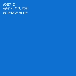 #0E71D1 - Science Blue Color Image