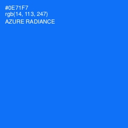 #0E71F7 - Azure Radiance Color Image