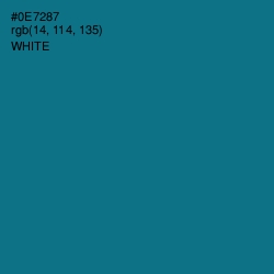#0E7287 - Blue Lagoon Color Image