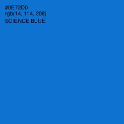 #0E72D0 - Science Blue Color Image