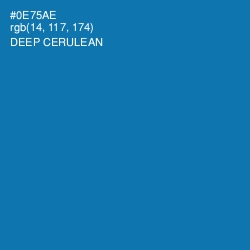 #0E75AE - Deep Cerulean Color Image