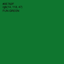 #0E762F - Fun Green Color Image