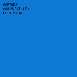 #0E79D3 - Lochmara Color Image