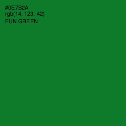 #0E7B2A - Fun Green Color Image