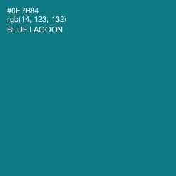 #0E7B84 - Blue Lagoon Color Image