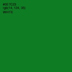 #0E7C23 - Fun Green Color Image