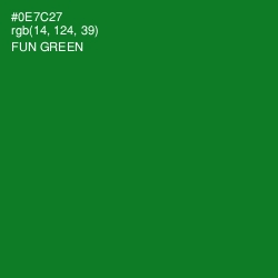 #0E7C27 - Fun Green Color Image