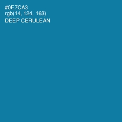#0E7CA3 - Deep Cerulean Color Image