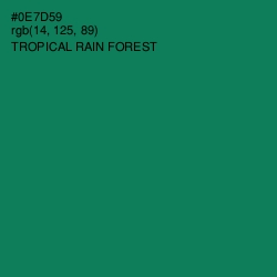 #0E7D59 - Tropical Rain Forest Color Image