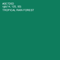 #0E7D5D - Tropical Rain Forest Color Image