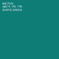 #0E7D76 - Surfie Green Color Image