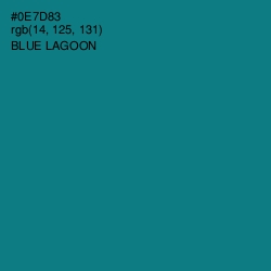 #0E7D83 - Blue Lagoon Color Image