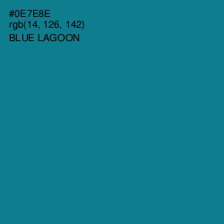 #0E7E8E - Blue Lagoon Color Image