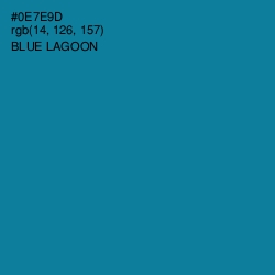 #0E7E9D - Blue Lagoon Color Image