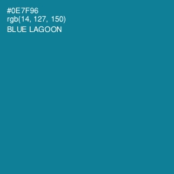 #0E7F96 - Blue Lagoon Color Image