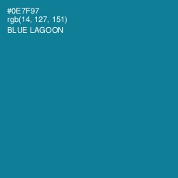 #0E7F97 - Blue Lagoon Color Image