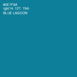 #0E7F9A - Blue Lagoon Color Image