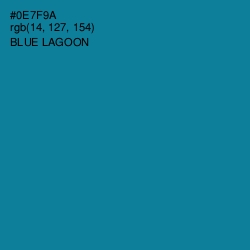 #0E7F9A - Blue Lagoon Color Image