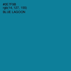 #0E7F9B - Blue Lagoon Color Image