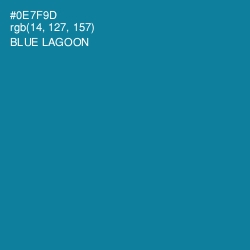 #0E7F9D - Blue Lagoon Color Image