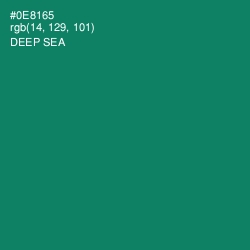 #0E8165 - Deep Sea Color Image