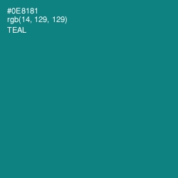 #0E8181 - Teal Color Image