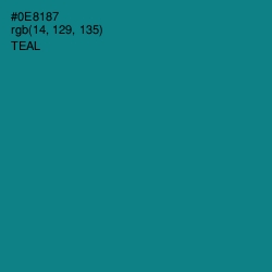 #0E8187 - Teal Color Image