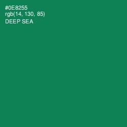 #0E8255 - Deep Sea Color Image