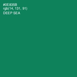 #0E835B - Deep Sea Color Image