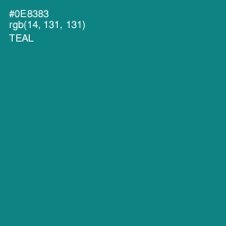 #0E8383 - Teal Color Image