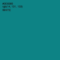 #0E8385 - Teal Color Image